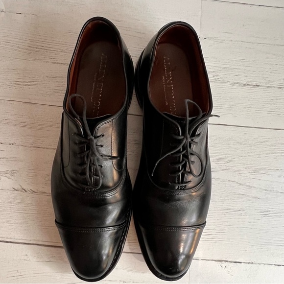 Allen Edmonds Park Avenue 5615 Black Cap-Toe Oxford Dress Shoes